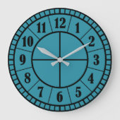 Modern Round Acrylic Wall Clock 10.75 Inches ラージ壁時計 (正面)