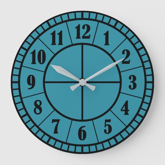 Modern Round Acrylic Wall Clock 10.75 Inches ラージ壁時計 (正面)