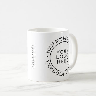 Modern Round Business Logo Promotional コーヒーマグカップ