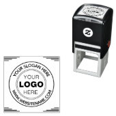 Modern Round Return Address | Custom Business  セルフインキングスタンプ (インサイチュ)