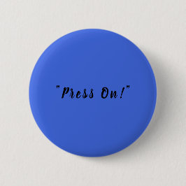 Modern Royal Blue Minimalist Design Pinback Button 缶バッジ