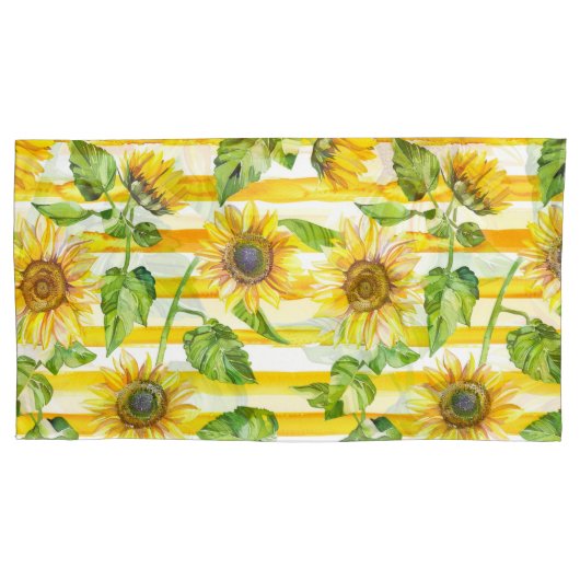 Modern Rust Leaf Pillowcases –  Autumn colourful 枕カバー (正面左)