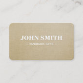 Modern Rustic brown Kraft Lenin  名刺 (正面)