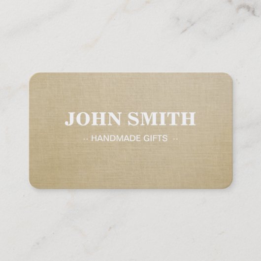 Modern Rustic brown Kraft Lenin 名刺 (正面)