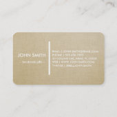 Modern Rustic brown Kraft Lenin  名刺 (裏面)