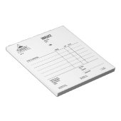 Modern Rustic Masculine Mountain Outdoor Goods ノートパッド (アングル)