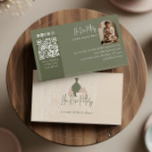 Modern Rustic Minimal Handmade Pottery Ceramic 名刺