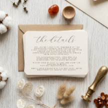 Modern Rustic Minimalist Wedding Details 