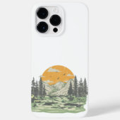 Modern Rustic Mountain Forest Case-Mate iPhoneケース (裏面)