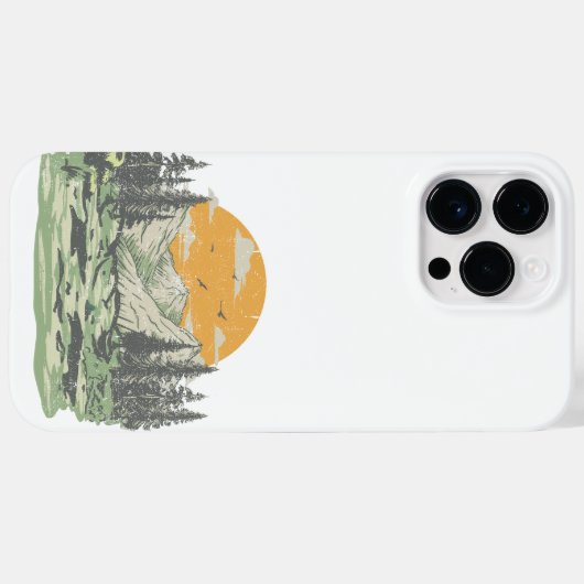 Modern Rustic Mountain Forest Case-Mate iPhoneケース (裏面 (横))