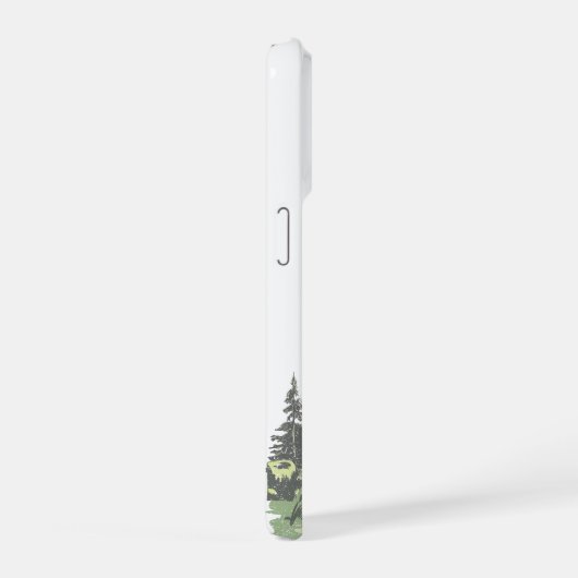 Modern Rustic Mountain Forest iPhoneケース (右側面)