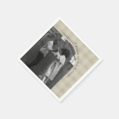 Modern Rustic Plaid Holiday Napkins Personalized スタンダードカクテルナプキン (角)