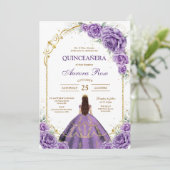 Modern Rustic Quinceanera Invitation 招待状 (スタンド正面)