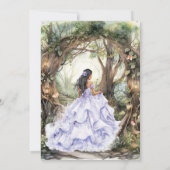 Modern Rustic Quinceanera Invitation 招待状 (裏面)