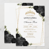 Modern Rustic Quinceanera Invitation 招待状 (正面/裏面)