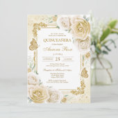 Modern Rustic Quinceanera Invitation 招待状 (スタンド正面)