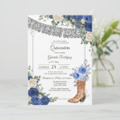 Modern Rustic Quinceanera Invitation 招待状 (スタンド正面)