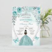 Modern Rustic Quinceanera Invitation 招待状 (スタンド正面)