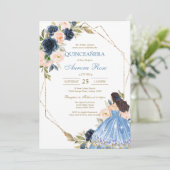 Modern Rustic Quinceanera Invitation 招待状 (スタンド正面)