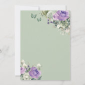 Modern Rustic Quinceanera Invitation 招待状 (裏面)