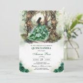 Modern Rustic Quinceanera Invitation 招待状 (スタンド正面)