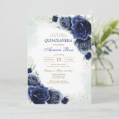 Modern Rustic Quinceanera Invitation 招待状 (スタンド正面)