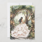 Modern Rustic Quinceanera Invitation 招待状 (裏面)