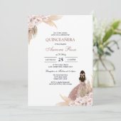 Modern Rustic Quinceanera Invitation 招待状 (スタンド正面)