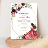 Modern Rustic Quinceanera Invitation 招待状