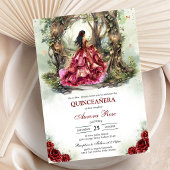 Modern Rustic Quinceanera Invitation 招待状