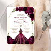 Modern Rustic Quinceanera Invitation 招待状