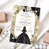 Modern Rustic Quinceanera Invitation 招待状