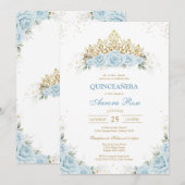 Modern Rustic Quinceanera Invitation 招待状 (正面/裏面)