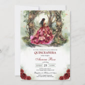 Modern Rustic Quinceanera Invitation 招待状 (正面)