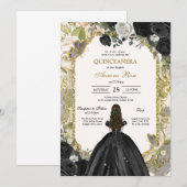 Modern Rustic Quinceanera Invitation 招待状 (正面/裏面)