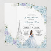 Modern Rustic Quinceanera Invitation 招待状 (正面/裏面)