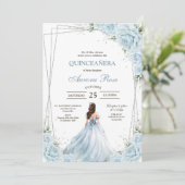 Modern Rustic Quinceanera Invitation 招待状 (スタンド正面)