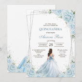 Modern Rustic Quinceanera Invitation 招待状 (正面/裏面)