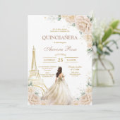 Modern Rustic Quinceanera Invitation 招待状 (スタンド正面)
