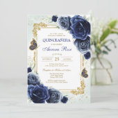 Modern Rustic Quinceanera Invitation 招待状 (スタンド正面)