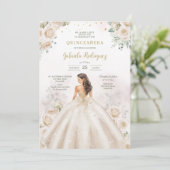 Modern Rustic Quinceanera Invitation 招待状 (スタンド正面)