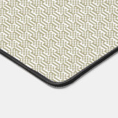 Modern Sage Green Geometric Large Desk Mat デスクマット (コーナー)
