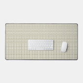 Modern Sage Green Geometric Large Desk Mat デスクマット (キーボード&マウス)
