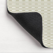 Modern Sage Green Geometric Pattern Mouse Pad マウスパッド (コーナー)