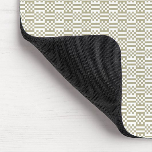 Modern Sage Green Geometric Pattern Mouse Pad マウスパッド (コーナー)