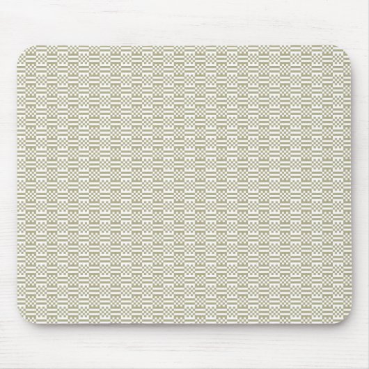 Modern Sage Green Geometric Pattern Mouse Pad マウスパッド (正面)