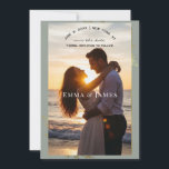 Modern Sage Green Gold Botanical Save the Date<br><div class="desc">Announce your upcoming nuptials with this Elegant Sage Green and Gold Botanical Save the Date. Perfectly aligned with the top 2026 wedding trends, this design features a calming, nature-inspired palette and delicate gold-effect botanical accents. The front showcases a modern, minimalist layout with a crisp placeholder for your favorite engagement photo,...</div>