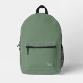 Modern Sage Green Minimalist Backpack - Classy  プリントバックパック (正面)