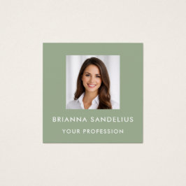 Modern Sage Green Photo Template Professional