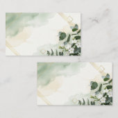 Modern Sage Green Wedding Invitation | Minimalist  エンクロージャーカード (正面/裏面)